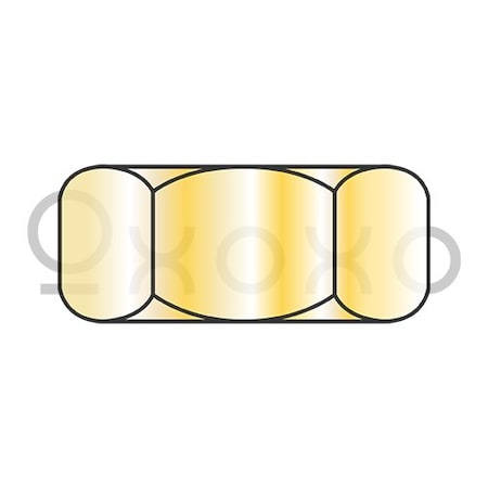 Oxoxo 1/4-20 Finished Hex Nut Zinc Yellow, 3000PK 404993