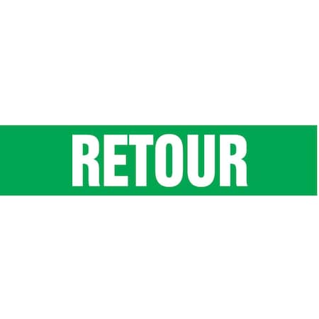 Accuform FRENCH PIPE MARKER RETURN LANGUAGE CRPK613STB