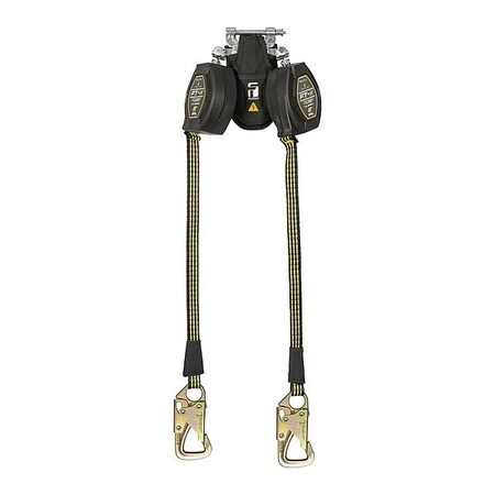 Falltech EdgeCore(TM) Self-Retracting Lifeline, Quick-Connect, Aluminum, 2 Leg(s), 420 lb Weight Capacity 84008TP8S