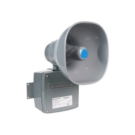 Edwards Signaling Multi-Tone Signal, Horn, Continuous, 120V AC, 110 dB, Zinc Alloy, Gray, Conduit, Surface Mount 5531M-120N5
