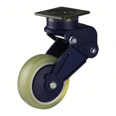 Foot Master Plate Caster, Swivel, Polyurethane, 171mm H GDSB-100ASF-LUD