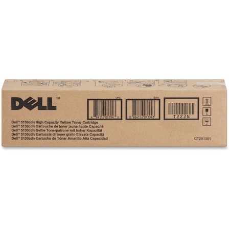 Dell Dell Original High Yield Laser Toner Cartridge - Yellow - 1 Each - 12000 Pages T222N