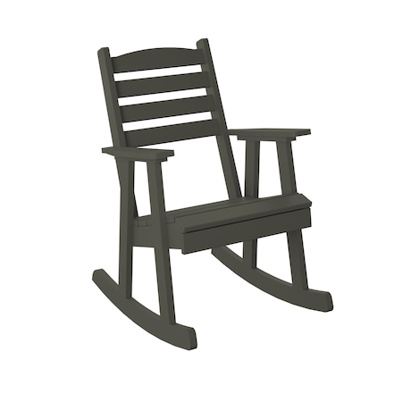 Polybird SLAT BACK ROCKING CHAIR. COFFEE POLYBIRD P77