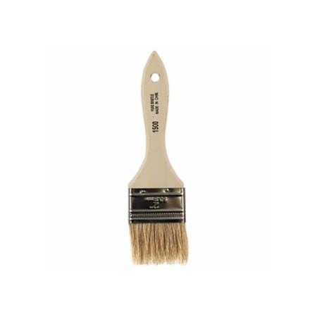 Linzer White Chinese Bristle Paint Brush, 3/8 in Thick x 2-1/2 in W, Wood Handle, 12PK 449-1500-2-1/2
