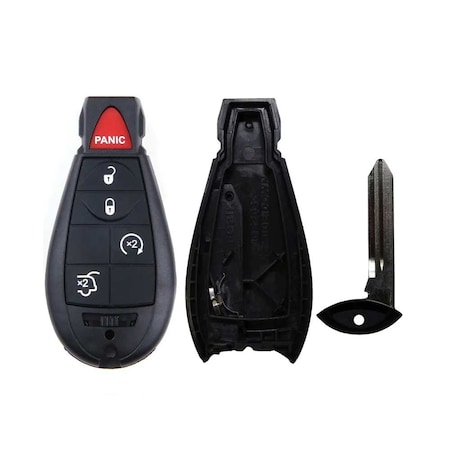 Aks Keys 2010 - 2014 Jeep Fobik Key Shell 5B RS-JEEP-01