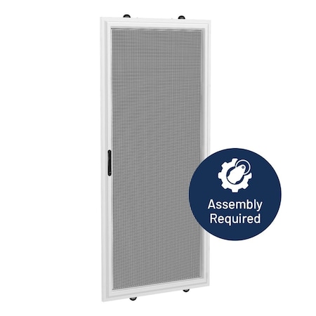 Ritescreen 37-1/2in W x 78-0in H Sliding Screen Door, KD.144EXT, Petscreen Mesh, White; White KD.144EXT-C01-MSPT-H78 0 - W37 0.5-RH