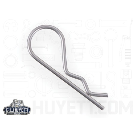Huyett Bridge Pin, 302/304SS, .094 Wire Dia x 2.312 L x .630 In Eye Dia x Fits .25 to 5/8 Shft BPS-207