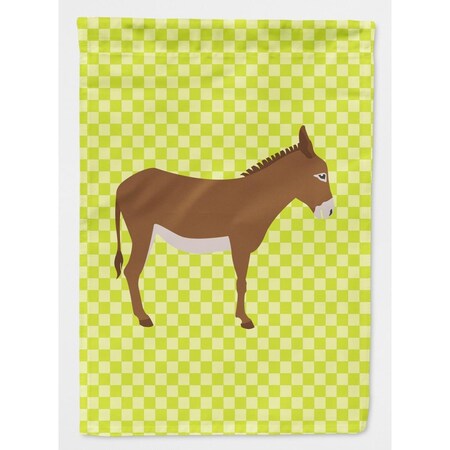 Carolines Treasures Cotentin Donkey Green Garden Flag BB7675GF