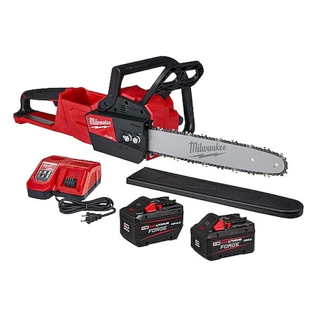 Milwaukee Tool 16 in L Cordless Chainsaw and Battery, Battery Included 2727-21HD, 48-11-1881