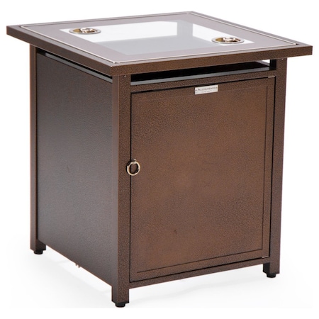 Leisuremod Walbrooke Brown Patio Square Tank Holder, Brown WH20BR