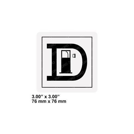 Genie REPLACEMENT DECAL, DIESEL FUEL 28159