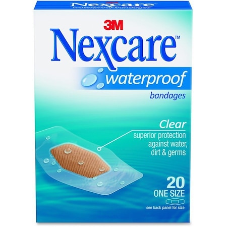 Nexcare Bandages, Waterproof, PK24 586-20PB
