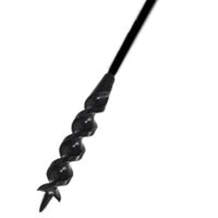 Green Leaf Auger Drill Bit, 3/4 in Dia, 54 in OAL, 1/4 in Dia Shank 12-04-54A