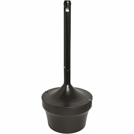 Genuine Joe 4.25 Gallon Fire-Safe Smoking Receptacle - 37 x 16 - Galvanized Steel - Bronze - 1 Each GJO58892