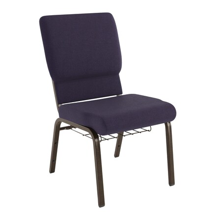 Flash Furniture Purple Fabric Church Chair, PK4 4-FD-CH02185-GV-ROY-BAS-GG