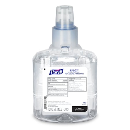 Purell SF607 Hand Sanitizer, Foam, 1200mL LTX-12 Refill, PK2 1902-02