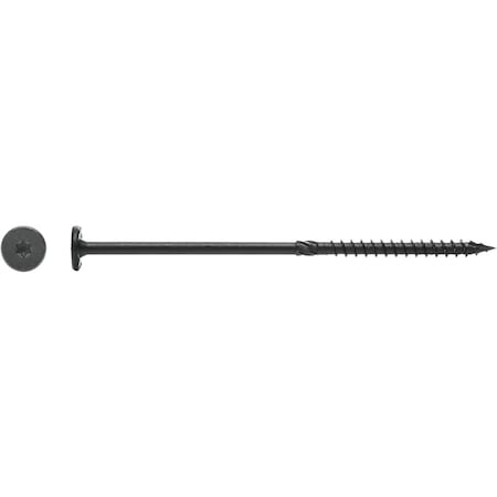 Big Timber No, 15 x 5'' Wafer Head Black Wood Screw, 25 Ct. WTX155-25