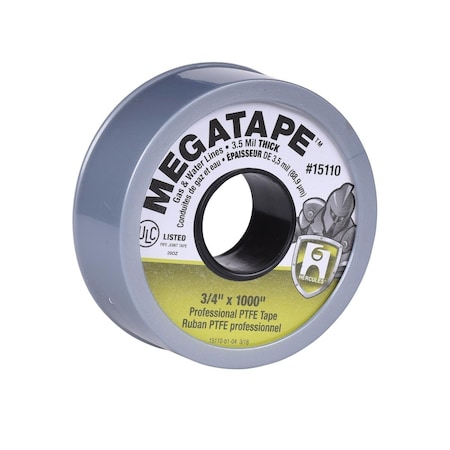 Tinkertools 0.75 x 1000 in. Hercules Mega Tape Thread Sealant, Grey TI3980608