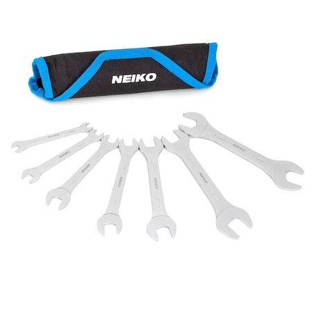 Neiko Super Thin Wrench Set Metric, 3-4mm Thick, 7 Piece 03581A