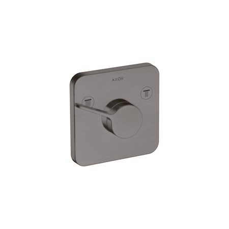 Axor ONE Showerhead Diverter Trim in Brushed Black Chrome 45772341