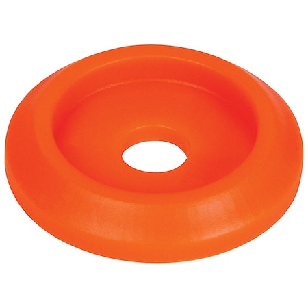 Allstar Performance Plastic Body Bolt Washer, Fluorescent Orange, 10PK ALL18854