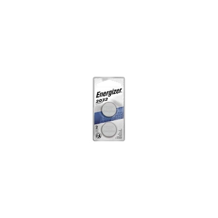 Eveready Energizer 2032 Lithium Coin Battery, 2 Pack - For Multipurpose - 3 V DC - 2 2032BP-2N