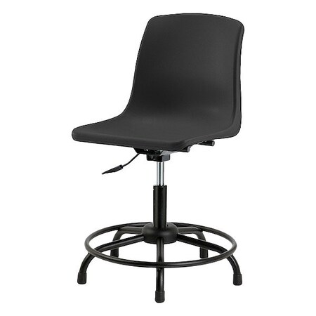Blue Ridge Ergonomics Black Polypropylene Shell Chair SDHCH-RT-RG-BLK