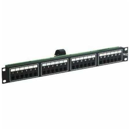 Icc Patch Panel, Female Telco, 24-Port, 6P2C, 1 RMS ICMPPTF242