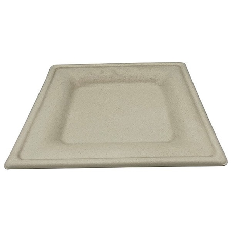 Zoro Select Fiber Plate, 10 in x 10 in, Ivory, PK250 EDP-10-PF