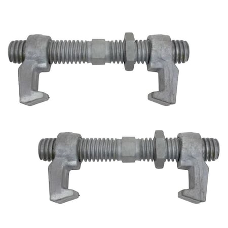 Mytee Products SEA RAIL Shipping Container Bridge Fittings Clamp- 260 mm Clamp, 2PK CBFx2