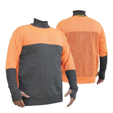 Cut Warrior 4" High Collar, Cut A3- A8 In Different Areas, Reinforced, Orange 6XL U-300353 6XL
