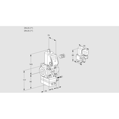 Honeywell Kromschroder VAG125R/NWAE KS88031458
