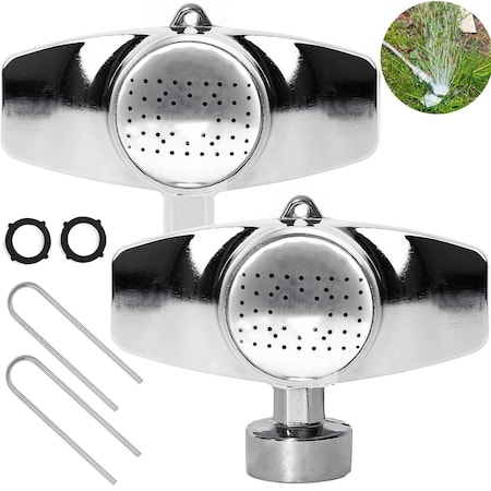 Morvat Metal Garden Sprinkler with Gentle Water Flow up to 30FT, 2PK MOR-FSPRINKLER-2PACK-A