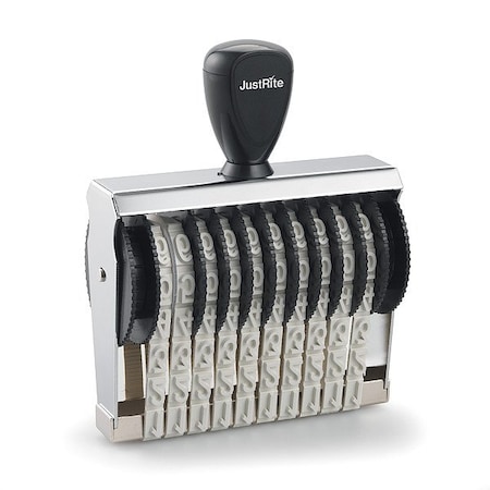 Justrite Numbering Stamp, NBR, 5 in Overall L 049089