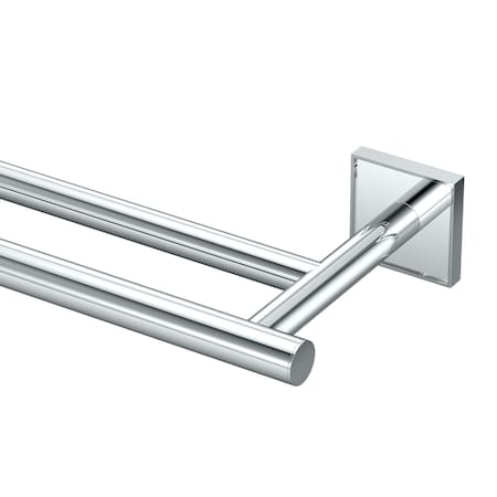 Gatco Mode 24" Double Towel Bar, Chrome 5614