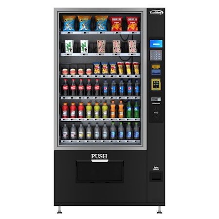 Koolmore Refrigerated Snack and Drink Vending Machine w/ 60Slots, Credit Card Reader and Coin/Bill Acceptor KM-VMR-40-BCR