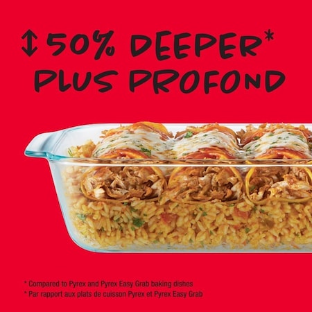 Pyrex Deep Dish Oblong Baker, 3 L 1134581