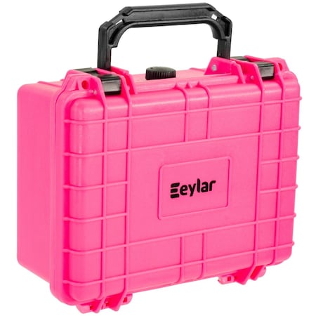 Eylar 9.12in Compact Gear Hard Case Waterproof with Foam Pink SA00042-PIN