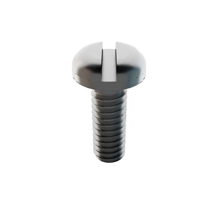 Zoro Select #2-56 x 1/4 in Slotted Pan Machine Screw, Plain 18-8 Stainless Steel, 10 PK MS35275-203D