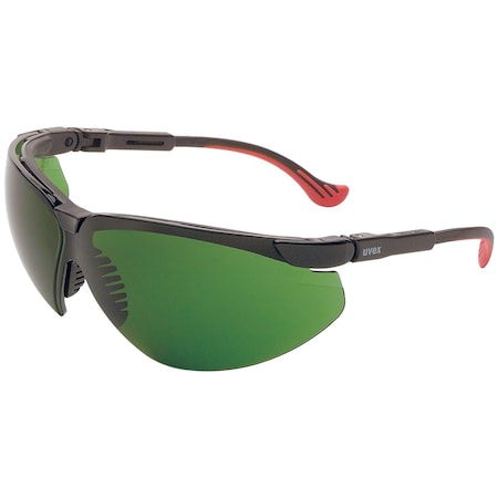 Uvex Semi-Rimless Safety Glasses w/Black Frame, IR Filter Shade 3.0 Lens and Hydroshield Anti-Fog Coating S3306HS