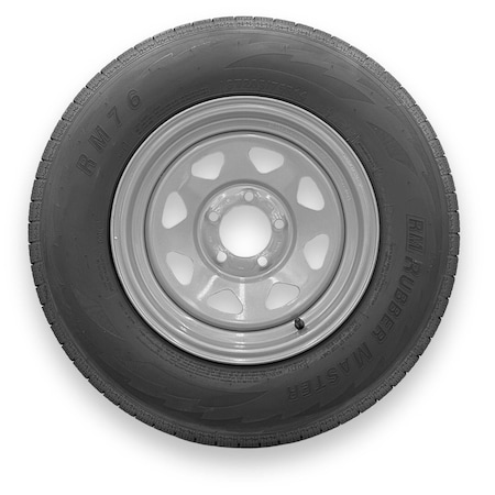 Rubbermaster - Steel Master ST205/75R14 6 Ply 5 On 4.5 Bolt, Silver Wheel Assemblies 599327SIL