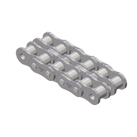 Senqcia Hi-Max Riveted Standard Roller chain, 50 ft OAL, 3/4 P, 0.469 Dia x 1/2 in W Roller 60-2HMR50