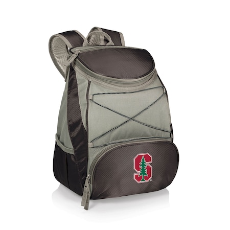 Picnic Time Family Of Brands NCAA Stanford Cardinal PTX Backpack CoolerBlack with Gray Accents 633-00-175-534-0
