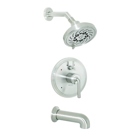 Speakman Duo Diverter Trim & Shower & Tub Combination, Less Valve, Brushed Nickel, 1.75 GPM SLV-4430-BN-E175