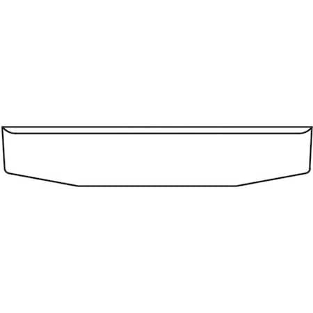 Ilc Repl. For Kenworth K100 Cabover Year 1979 16In Blank Chrome Standard Rolled End Bumper 7 Gauge WZ-EQBR-1