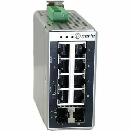Perle IDS-710 - Industrial Managed Ethernet Switch - 10 ports: 8 x 10/100/1000Base-T RJ-45 ports 07017230