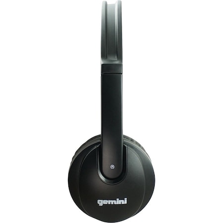 Gemini Professional DJ Headphone  40mm Dynamic Drivers, Black DJX-200 (BLK)