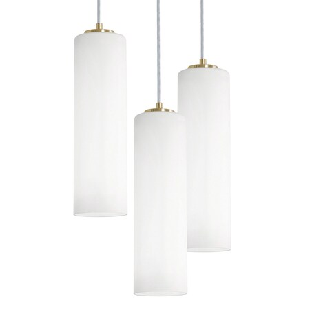 Afx Leo 3-Light Round Pendant, 120V, 60W, Light Brass LEOP0412MBLBRND3