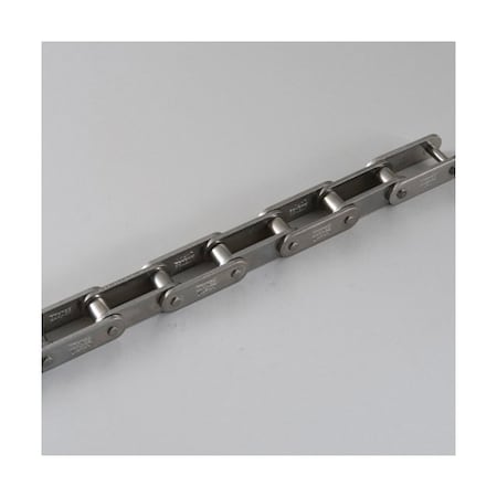 Tsubaki C2050NPRB Double Pitch Conveyor chain, 10 ft OAL, 1.25P, .4 Dia x 3/8 W, .08 THK Plate T-C2050NPRB