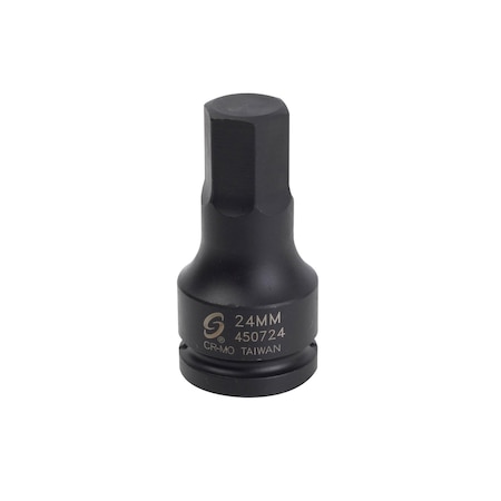 Sunex 3/4 in Drive 24Mm Hex Driver Impact Socket 450724